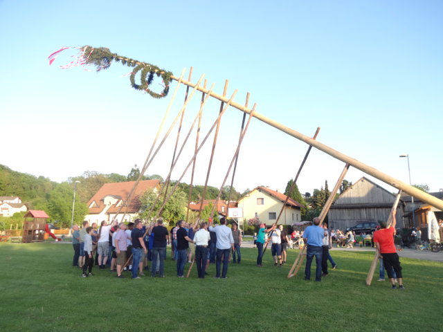 Maibaum aufstellen 2018